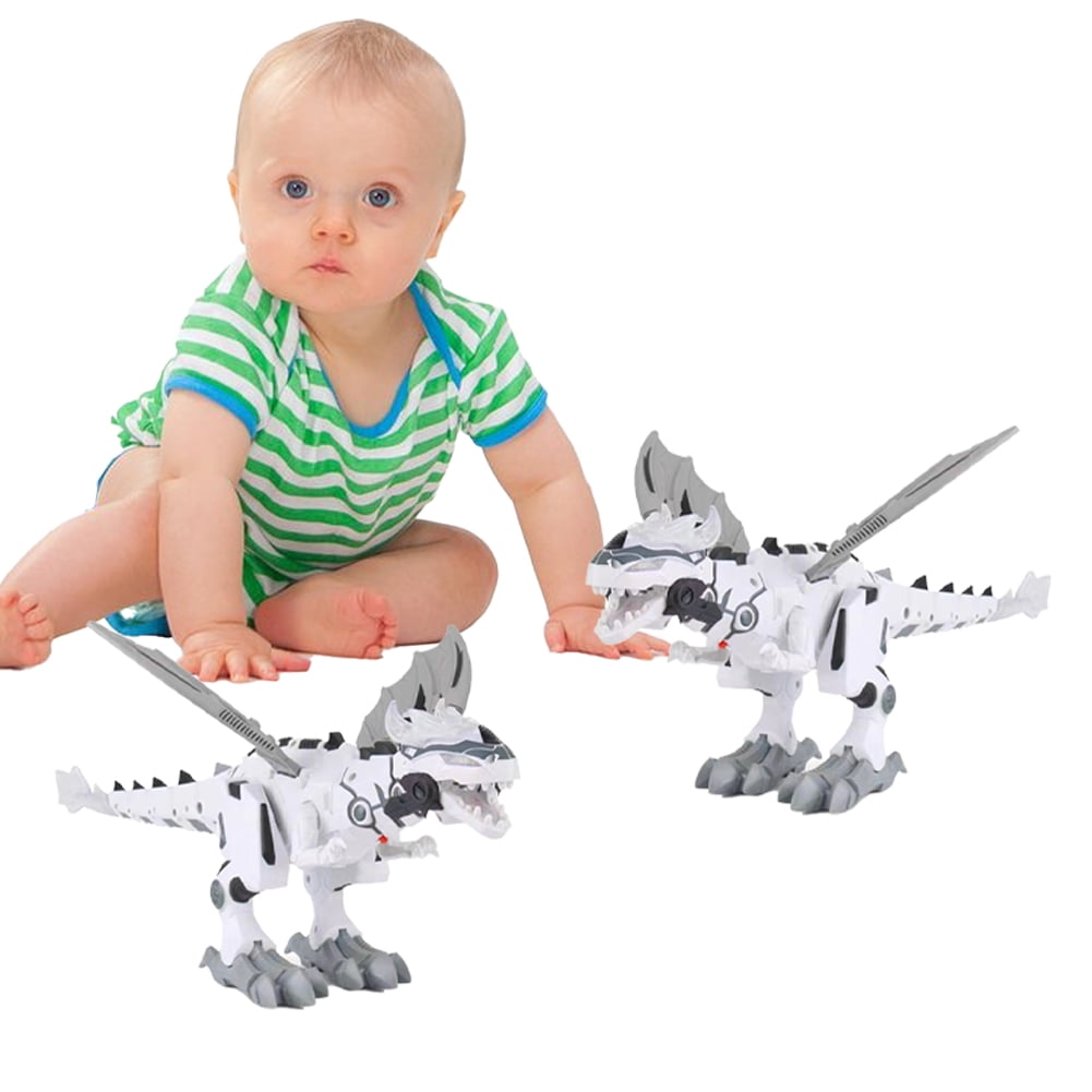 Godderr Kids Baby Boys Electric Dinosaur Toys Toddlers Remote Control Dino Toy with Spraying Function Toys for Boys Girls