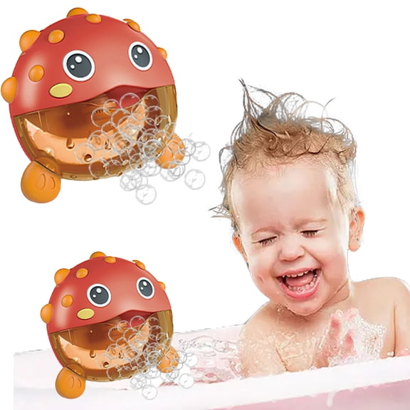 Godderr Kids Baby Bubble Bath Maker Toys Toddler Bathtub Bath Toys Music Effect Automatically Spit Bubble Toys for Boys Girls Endless Bubble Play