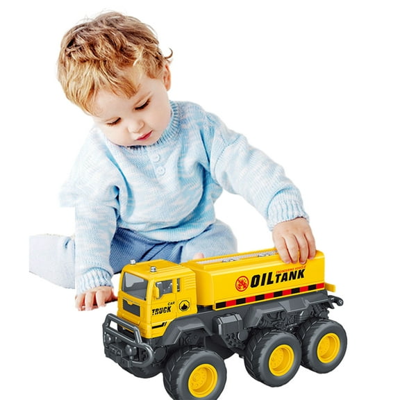 Godderr Kids Baby Construction Toys for Boys Girls,Toddler Friction Powered Toy Cars Toys Include Crane Mixer Cement Truck Toys