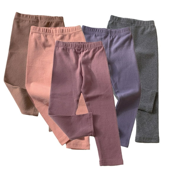 Godderr Kids Baby Cotton Leggings for Boys Girls 6M-10Y Toddler Stretch Pants Unisex Stretch Snug Fitting Long Pant Infant Underpants Toddler Spring Autumn Bottoms