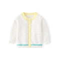 thumbnail image 1 of Godderr Kids Baby Girl Button Cardigan Crew Neck Long Sleeve Toddler Cotton Knit Sweater for 10M-18T, 1 of 5