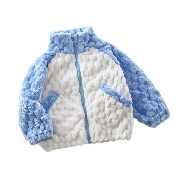 Godderr Kids Baby Girls Boys Winter Coat for Toddler Fleece Jacket Sweater Padded Long Sleeve Clothing for 2-12Y