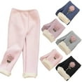 thumbnail image 1 of Godderr Kids Baby Girls Fleece Leggings Autumn Winter Bottomed Pants,Toddler Cotton Long Pants Outside,Small Medium-Sized Undershirt Thick Pants for 1-7Y, 1 of 8