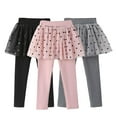 thumbnail image 1 of Godderr Kids Baby Girls Leggings Pants 2-10Y Toddler Pantskirt Little Girls Leggings Tutu Skirts Kids Tights Pants, 1 of 6