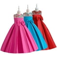 thumbnail image 1 of Godderr Kids Baby Princess Dress Flower Princess Dress 4-10Y Toddlers Pageant Dresses for Girls Evening Dress Lower Girl Bow Dresses for Wedding Bridesmaid Dresses Flower Girl Dresses, 1 of 8