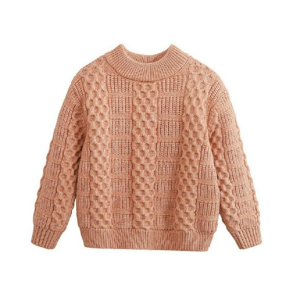 Godderr Kids Boy Girl Knit Sweater for Toddler Sweater Soft Long Sleeve Pullover Warm Sweater for 3-8Y