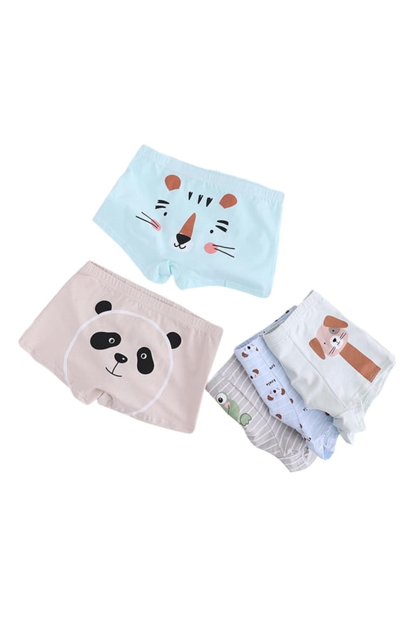 Kids Boys Cotton Boxer Briefs Underwear 2T-18T Toddler Boy Boxer Briefs 3T Underwear for Boys 5T Boys Underwear Boxer Briefs Toddler Boxers 4pcs