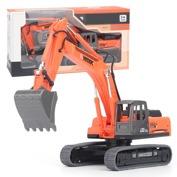 Godderr Kids Boys Excavator Toys,Baby Simulation Engineering Excavator Toys for Toddler 3+year