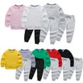 thumbnail image 1 of Godderr Kids Boys Girls 2Pcs Unisex Sweatshirts Jogger Pants Set 2-14Y Toddler Long Sleeve Sweatsuit Sweatpants Outfits Big Kid Fall Winter Track Suits Active Pants, 1 of 6