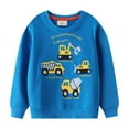 thumbnail image 1 of Godderr Kids Boys Girls Cartoon Car Embroidered Sweatshirt,Toddler Round Neck Cotton Sweatsuit for 2-7Y, 1 of 6