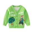 thumbnail image 1 of Godderr Kids Boys Knit Sweater for Baby Toddler Cardigan Sweater for 2-7T Autumn Winter V-Neck Knitted Jacket Warm Clothes, 1 of 5