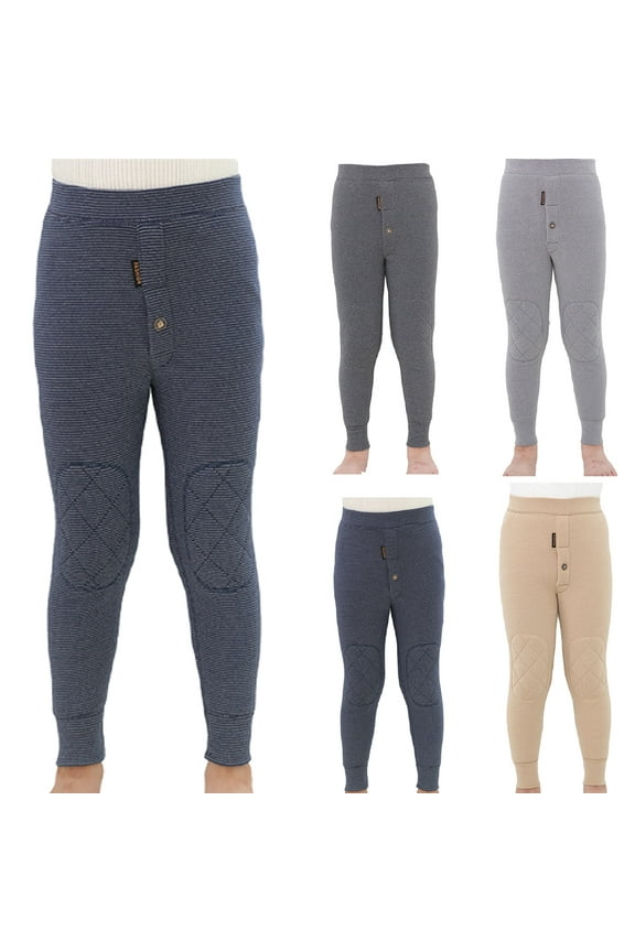 Kids Boys' Thermal Leggings Sports Tights Fleece Lined Pants Big Kids’ Base Layer pants Toddler Teen Autumn Winter Warm Thick Leggings for 2-14Y