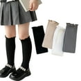 thumbnail image 1 of Godderr Kids Girls Knee High Socks 2 Pairs Solid Color high socks with Ruffle 3-12Y Long Stockings Non-Slip Socks Uniform Socks for Kids Toddler Baby, 1 of 6