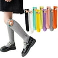 thumbnail image 1 of Godderr Kids Girls Knee High Socks Cute Knee Socks Toddler Girls,3 Pair Pack Toddler Girl Knee Socks Little Girls Knee High Socks Girls Knee Highs Non-slip Socks for 3-12Y, 1 of 8