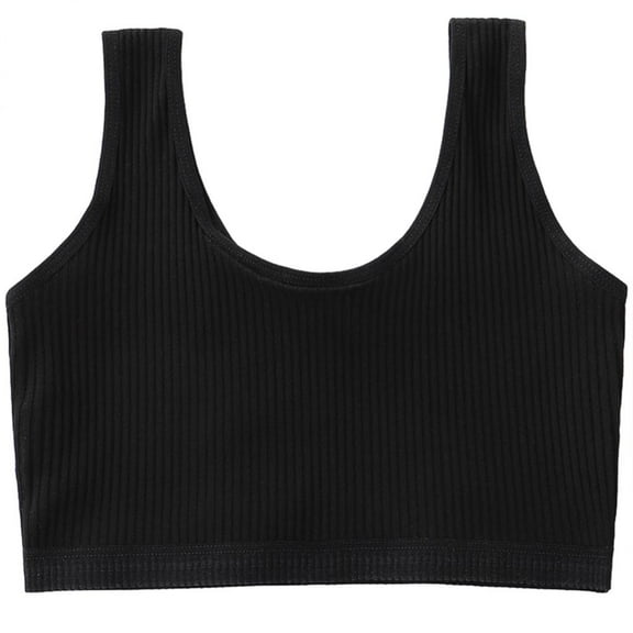 Godderr Kids Girls Sports Bras,Big Girl Solid Color Cotton Development Small Vests,First Bras for Girls 10-12Y