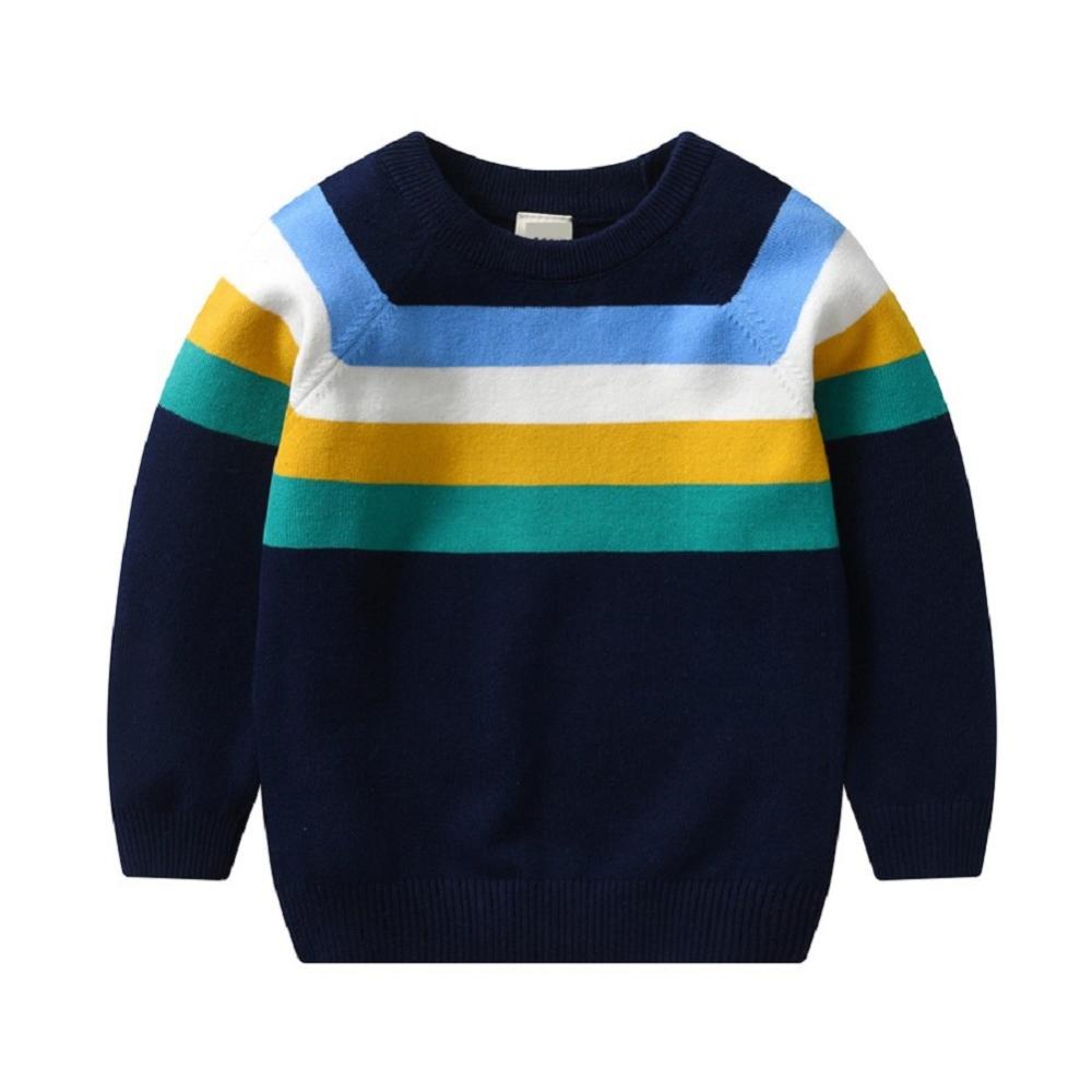 Godderr Kids Knit Sweater Boys Sweater for Toddler Classic Long Sleeve