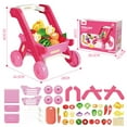 thumbnail image 1 of Godderr Kids Shopping Cart Trolley Play Set Includes Grocery Food Fruit Vegetables Shop Accessories Boys Girls, 1 of 5