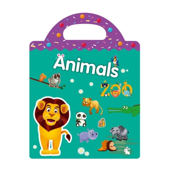 Godderr Kids Sticker Book Multi Scene Fun Early Toddler DIY Sticker Book,For 2-7 Year Old Girls Boys