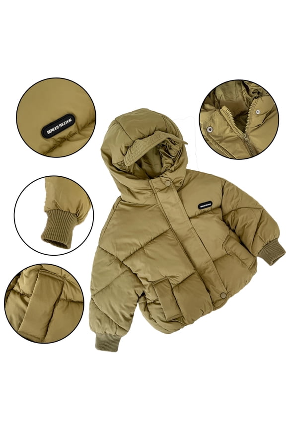 Kids Toddler Boys Girls Down Warm Cotton jacket 1-8Y Winter Hoodie Coats Fashion down Coats Baby Short Section Thickened Winter Jacket