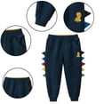 thumbnail image 1 of Godderr Kids Toddler Boys Spring Autumn Sweatpants 1-9Y Baby Dinosaur Active Jogger Pants,Kids Cartoon Sports Jogger Pants Casual Lounging Bottoms, 1 of 7