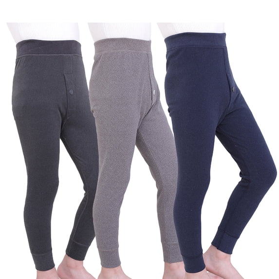 Godderr Kids Toddler Boys Winter Cotton Pants Warm Legging Fleece Stretch Lined Leggings Thick Classic Comfort Trousers for 2-14Y
