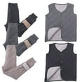 thumbnail image 1 of Godderr Kids Toddler Girls Winter Pant Thick Warm Legging + Sleeveless Vest Comfortable Clothes Padded Trousers for 2-14Y, 1 of 5