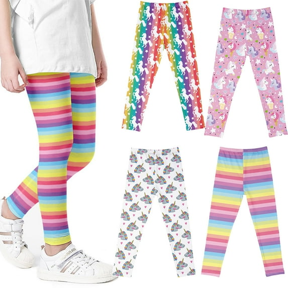 Godderr Kids Toddler Printing Leggings,Baby Spring Autumn Leggings Pants Thin Trousers Bottoms,Wear Stretch Bottoms for 3-10Y