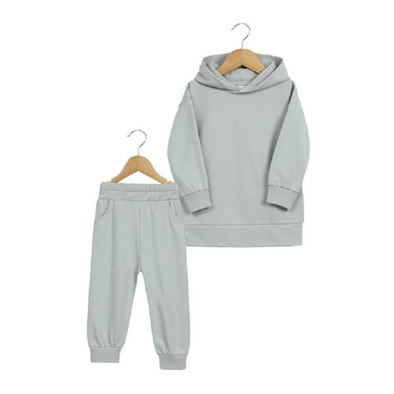 Godderr Kids Toddlerr Hoodies Sweatpants 2Pcs Outfit Spring Autumn Jogging Tracksuit Long Sleeve Sweatshirt Set for Baby Boys Girls 12M-7Y