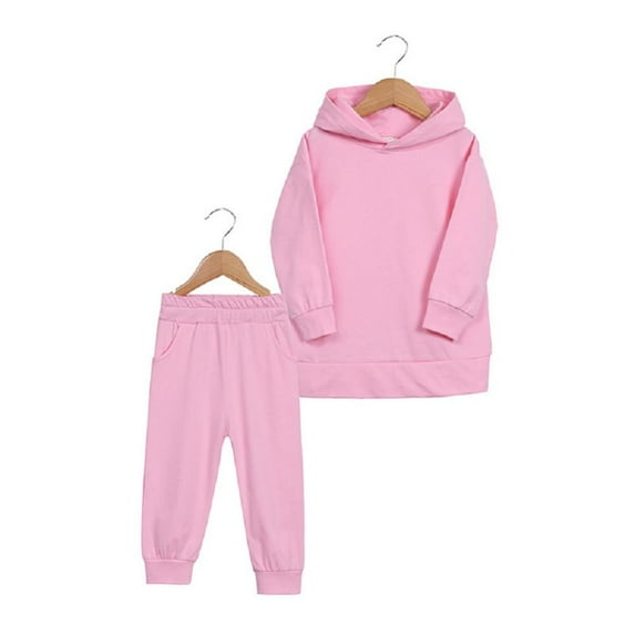 Godderr Kids Toddlerr Hoodies Sweatpants 2Pcs Outfit Spring Autumn Jogging Tracksuit Long Sleeve Sweatshirt Set for Baby Boys Girls 12M-7Y
