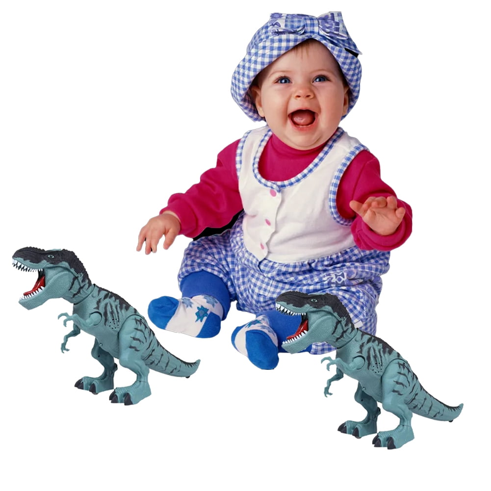 Godderr Kids Toddlers Electric Dinosaur Toys with Roaring Sound Walking Fire Spraying Dinosaur Toys for Kids Toddlers Baby Boys Girls 3-12 Years