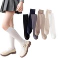thumbnail image 1 of Godderr Kids Toddlers Girls Thigh High Socks Knee High Socks for Girls,White Thigh High Socks Baby Stockings,Big Girl Stockings Tube Socks 2 Pairs for 3-12Y, 1 of 7