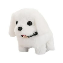 Godderr Kids Toys Baby Toddler Toys Electric Walking Puppy Stuffed Animal Interactive Dog Plush Toy for 1-5t Toy Will Walk Will Bark Will Nodding Wagging Tail Baby Toy Dog