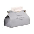 thumbnail image 1 of Godderr Leather Tissue Box Cover, Triangle Foldable Tissue Box-Modern Decorative Storage Box, 1 of 6