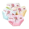 thumbnail image 1 of Godderr Little Girls'Shorts Boxer Briefs Kids Girls Underwear Panties 4Pack Soft 100% Cotton Underwear Toddler Undies for 2-12Y, 1 of 6