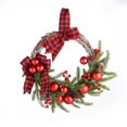 thumbnail image 1 of Godderr Mini Christmas Wreath, 11.81x8.66 Inch Or Front Door, Xmas Wreath For Holiday Christmas Party Decorations, 1 of 3