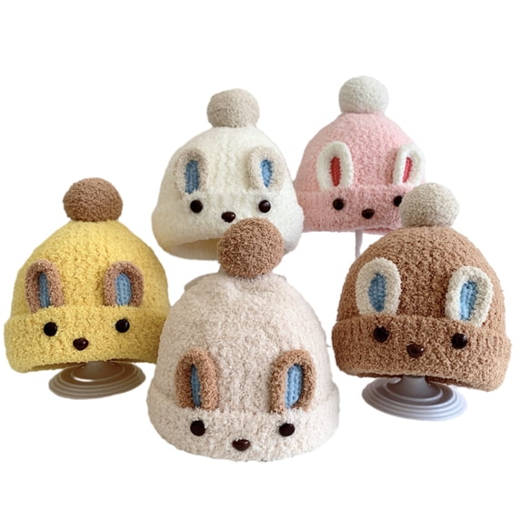 Godderr 4-24M Newborn Warm Caps Boys Girls Winter Hat Cute Comfortable Hat