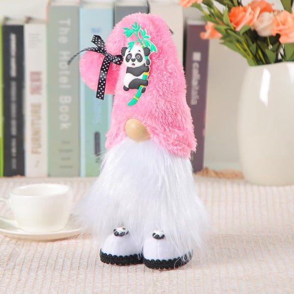 Godderr Originality/11.42x3.98inch Faceless Old Man Doll Decoration Cute Panda Dwarf Doll Dwarf Desktop Window Shop Window Decoration