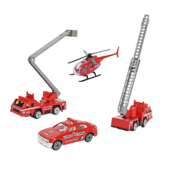 Godderr Simulation Farm Farmer'S Cart 4 Pcs Model Engineering Vehicles Toys For Kids Children