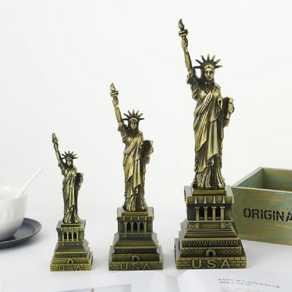 Godderr Statue Of Liberty Alloy Model 7.09inch Tourist Crafts Souvenir/ Home Decoration