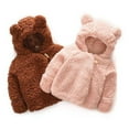 thumbnail image 1 of Godderr Toddler Baby Autumn Winter Cotton Jacket for Girls,Newborn Winter Outwear Baby Fleece Thick Warm Hoodie Coats for 6M-24M, 1 of 7