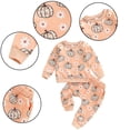 thumbnail image 1 of Godderr Toddler Baby Girl Halloween Outfit Newborn Long Sleeve Pumpkin Floral Print Sweatshirt Top+ Pants Set, 1 of 7