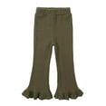 thumbnail image 1 of Godderr Toddler Baby Girl Leggings Flare Pants Ruffle Bell Bottoms Stretchy versatile for 24M-8T, 1 of 5