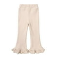 thumbnail image 1 of Godderr Toddler Baby Girl Leggings Flare Pants Ruffle Bell Bottoms Stretchy versatile for 24M-8T, 1 of 5