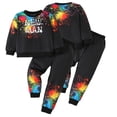 thumbnail image 1 of Godderr Toddler Baby Girls Boys Pullover Sweatshirt Outfit Spring Print Tracksuit Outfit Top and Pants Two Piece Fall Sweatsuits Jogging Suits for 1-7 Years Old, 1 of 9