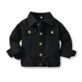 thumbnail image 1 of Godderr Toddler Baby Girls Denim Jackets Baby Boys Girls Leopard Print Jeans Jacket Fall Coats Outwear, 1 of 6