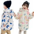 thumbnail image 1 of Godderr Toddler Baby Zipper down Jacket & Outerwear Fashion Cartoon Coat Super Cozy Hooded Coat for Infant Kids, 1 of 9