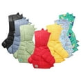 thumbnail image 1 of Godderr Toddler Boy Girl Winter Warm Coat Jacket Cotton-Padded Jacket Parka Overcoat Kids Dinosaur Hooded Thick down Coat for 1-6T, 1 of 6