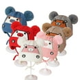 thumbnail image 1 of Godderr Toddler Boys Girls Knit Hat with Earflap Winter Warm Cap Cute Cartoon Cap for 2-24M, 1 of 5