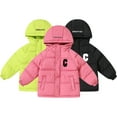 thumbnail image 1 of Godderr Toddler Boys Girls Winter Down Coats Hooded Puffer Coat for Kids Baby Warm Outerwear Lightweight Long Sleeve Jacket Coat for 2-12Y, 1 of 5