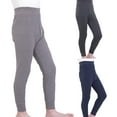 thumbnail image 1 of Godderr Toddler Boys Stretch Warm Legging for Kids Winter Pants Fleece Thick Comfort Cotton Trousers for 2-14Y, 1 of 5